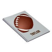 Carnet Personnaliser américaine du nom du rugby de footba (Côté Droit)