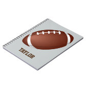 Carnet Personnaliser américaine du nom du rugby de footba (Côté gauche)