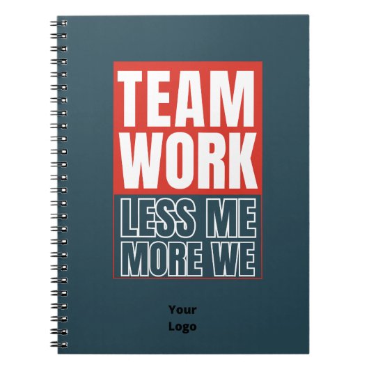 Carnet Personnaliser avec Logo Teamwork Office Business (Devant)