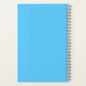 Carnet Personnaliser Cartoon Corgi Cute Turquoise Simple  (Verso)