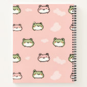 Carnet Personnaliser Cute Kawaii Pastel Frog Design sur r (Dos)
