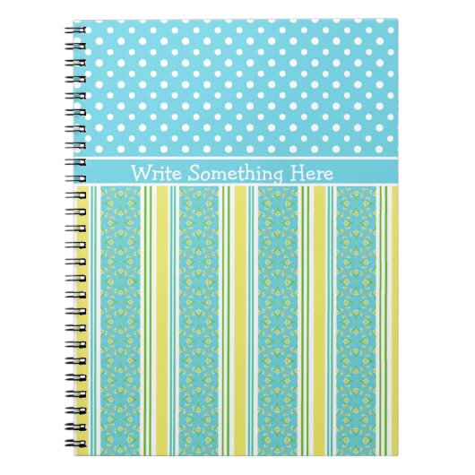 Carnet : Personnaliser : Daffodiles, Stripes, Polk (Devant)