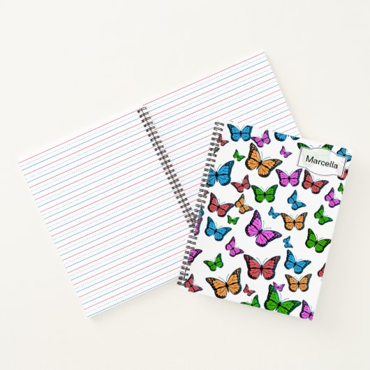 Carnet Personnaliser écriture manuscrite en pleine taille (Intérieur)