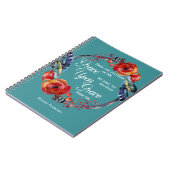 Carnet Personnaliser Jean 1:16 Grace Sur Grace Écriture (Côté gauche)