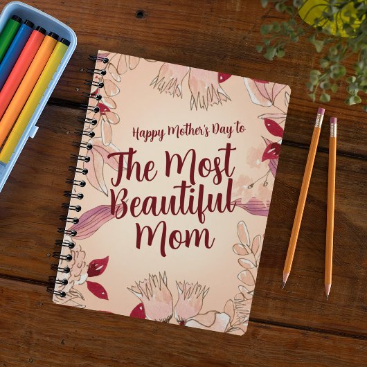 Carnet Personnaliser la plus belle maman