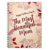 Carnet Personnaliser la plus belle maman (Devant)