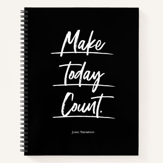 Carnet Personnaliser le devis motivationnel de compter d' (Devant)