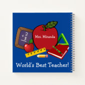 Carnet Personnaliser le meilleur enseignant du monde (Dos)