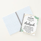 Carnet Personnaliser le nom de l'écriture - Jérémie 29:11 (Intérieur)