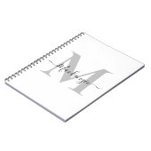 Carnet Personnaliser le nom initial du monogramme (Côté gauche)