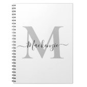 Carnet Personnaliser le nom initial du monogramme (Devant)