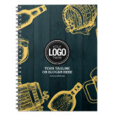 Carnet Personnaliser le thème de la brasserie Dark Green (Devant)