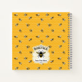 Carnet Personnaliser les abeilles de miel (Dos)