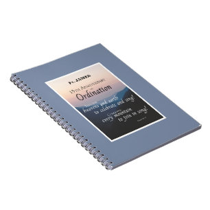 Carnet Personnaliser les fêtes d'Ordination du 15e annive