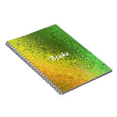 Carnet Personnaliser les nuances de nom de la spirale jau (Côté Droit)