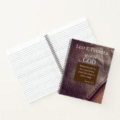 Carnet Personnaliser Mens Bible Verse (Intérieur)