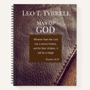 Carnet Personnaliser Mens Bible Verse