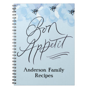 Carnet Personnaliser Recettes Familiales Bon Appetit Bleu