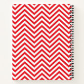 Carnet Personnaliser Red Chevron Arrow Heart Valentines D (Dos)