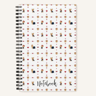 Carnet Personnaliser Sweet Yorkies Bows Coeurs Personnali