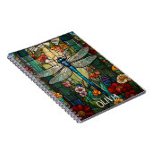 Carnet Personnalisez la libellule de saumons d'art nouvea (Côté Droit)