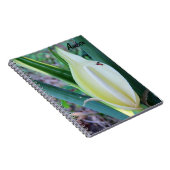 Carnet Personnalisez la photo de fleur d'oreille (Côté Droit)