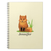 Carnet Personnalisez le mignon petit renard de retour à l (Devant)