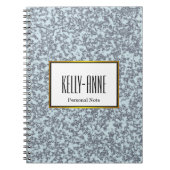 Carnet Personnalisez Stylish Marble Textor Designer (Devant)