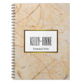 Carnet Personnalisez Stylish Marble Textor Designer (Devant)