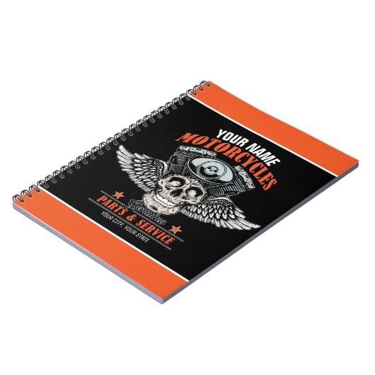 Carnet Personnalized Biker Flying (Côté gauche)