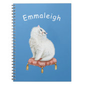 Carnet Personnalized Pretty White Cat (Devant)