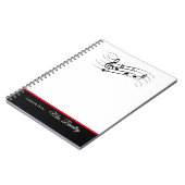 Carnet Personnel de musique et notes Bloc-notes, professe (Côté gauche)