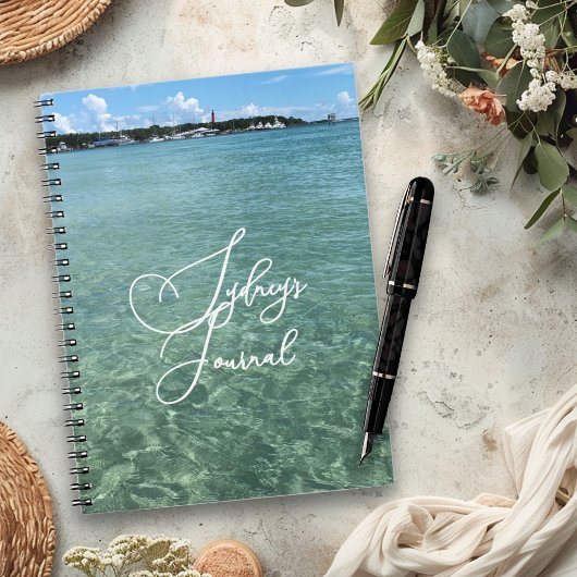 Carnet personnel de notes sur l'eau de mer