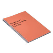 Carnet Personnes Drôles Que Je N'Aime Pas (Côté Droit)