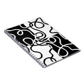 Carnet Persuasion linéaire II : noir et blanc Abstrait (Côté Droit)