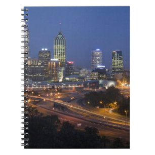 Carnet Perth, Australie. Vue sur le centre-ville de Perth