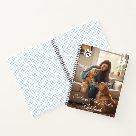 Carnet Pet Lover's Custom Photo & Name Notebook (Intérieur)