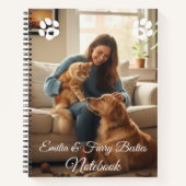 Carnet Pet Lover's Custom Photo & Name Notebook (Devant)