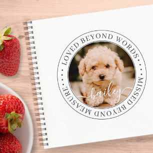 Carnet Pet Memorial Love Beyond Words Elegant Chic Photo