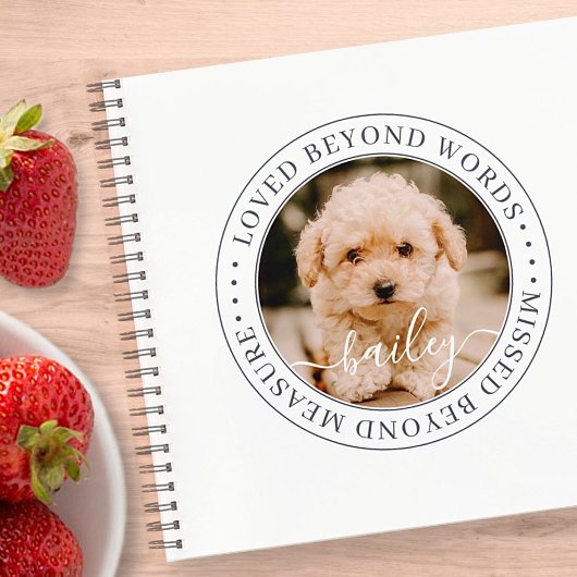 Carnet Pet Memorial Love Beyond Words Elegant Chic Photo