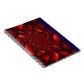 Carnet Pétale Rouge Noir Bleu (Côté Droit)