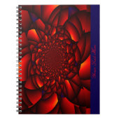 Carnet Pétale Rouge Noir Bleu (Devant)