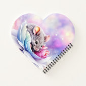 Carnet Pétales de couchage de souris adorables (Dos)