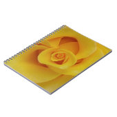 Carnet Pétales de rose jaune romantiques (Côté gauche)