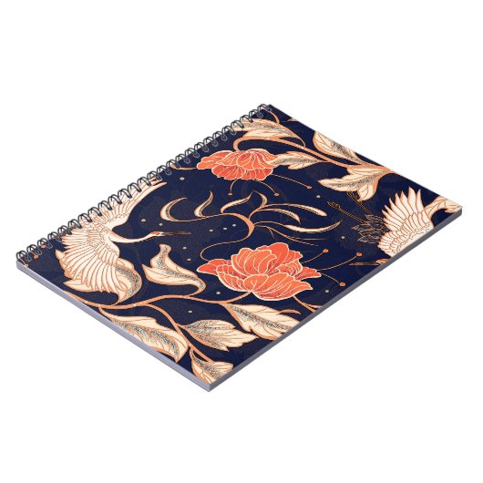 Carnet Pétales de style ancien chinois (Côté gauche)