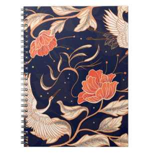Carnet Pétales de style ancien chinois