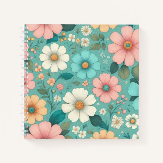 Carnet Pétales Pastels (Devant)