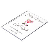 Carnet Pétales & Procuco Pink Floral Fête des mariées Inv (Côté gauche)