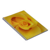 Carnet Pétales romantiques de rose jaune (Côté Droit)