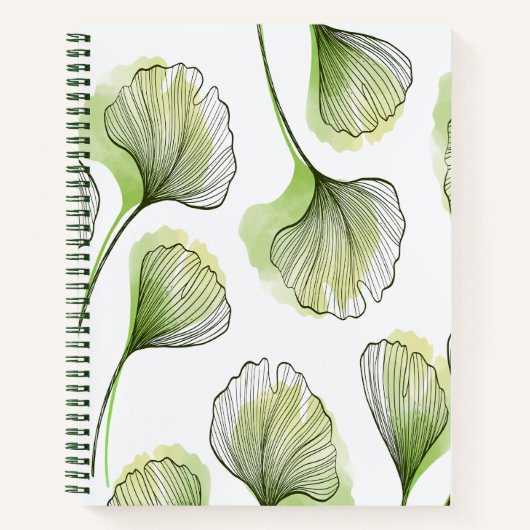 Carnet Pétales verts (Devant)